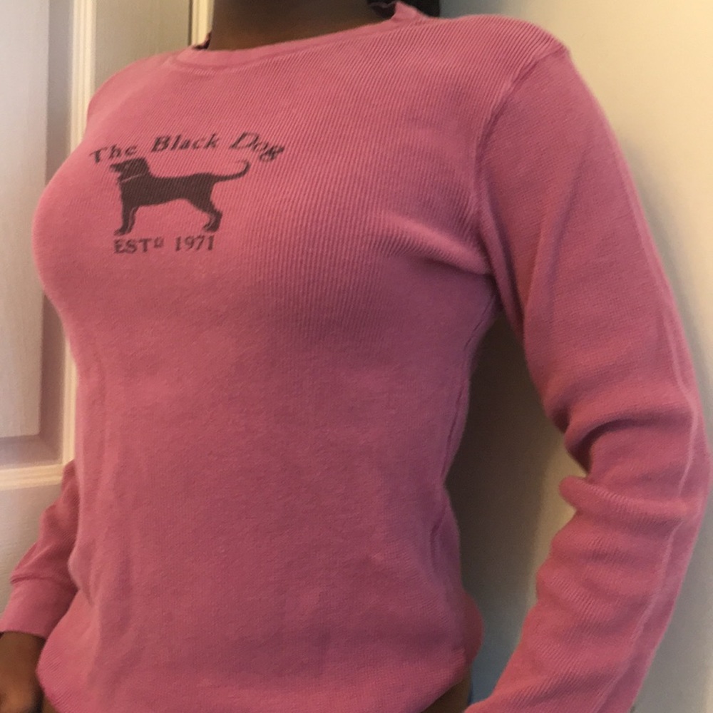 THE BLACK DOG WAFFLE SHIRT